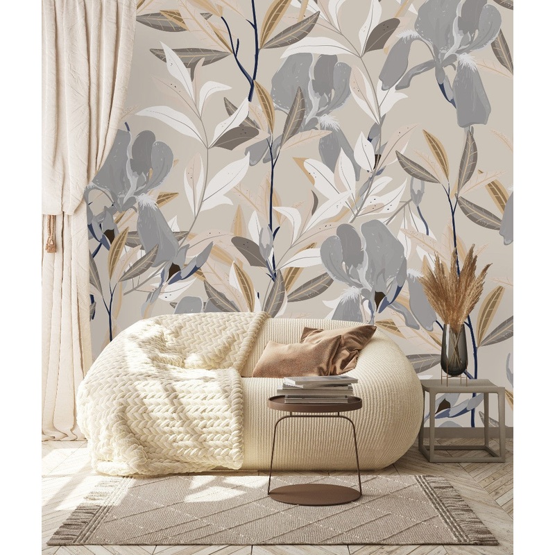 Light Wallpaper with Irises