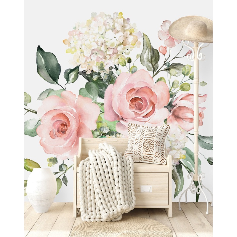 Fashionable Modern Bouquet of Roses Wallpaper