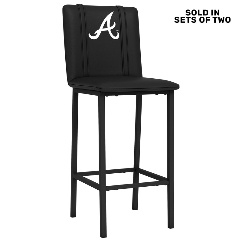 Bar Stool 500 with Atlanta Braves Secondary Set of 2
