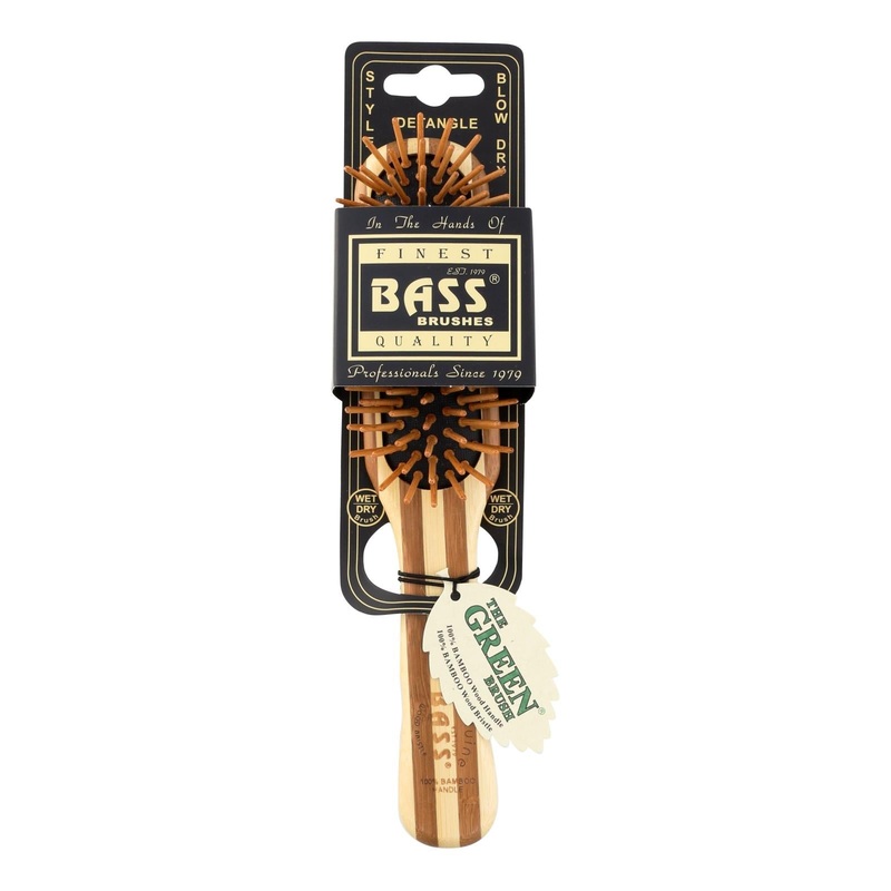 Bass Brushes Bamboo Pin Brush for Fine Hair - Small