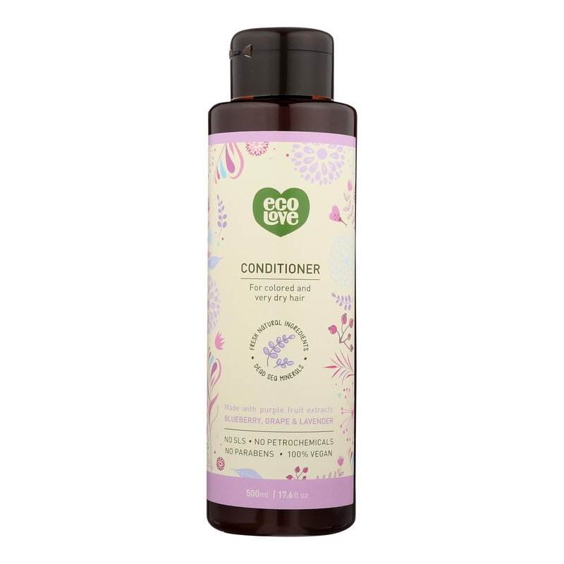 Ecolove Purple Fruit Conditioner for Color-Treated, Dry Hair - 17.6 Fl Oz
