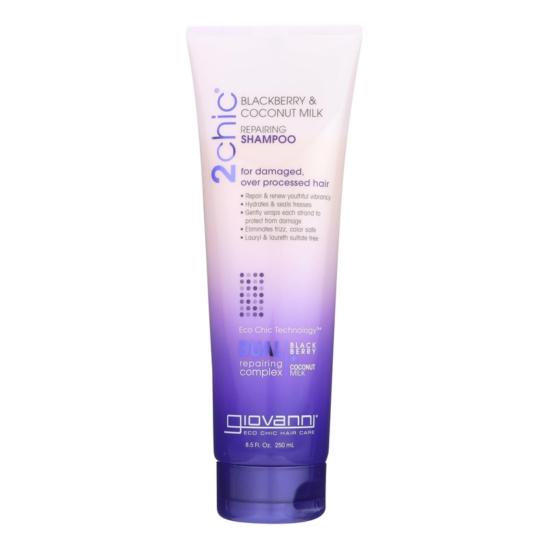 Giovanni 2chic Ultra Repair Shampoo, Blackberry & Coconut Milk, 8.5 Oz