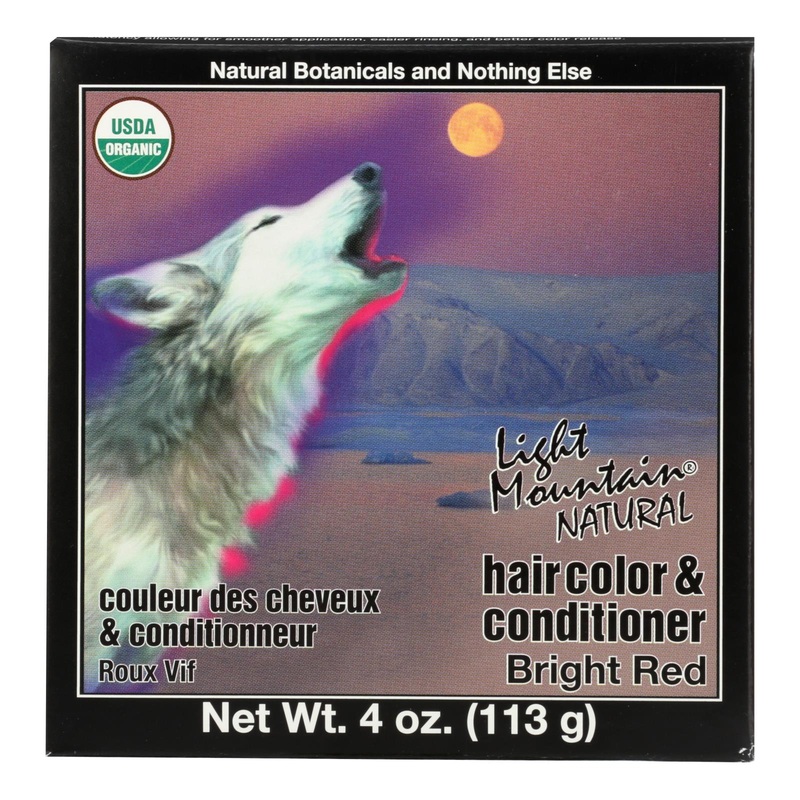 Light Mountain Organic Bright Red Hair Color - 4 Oz.