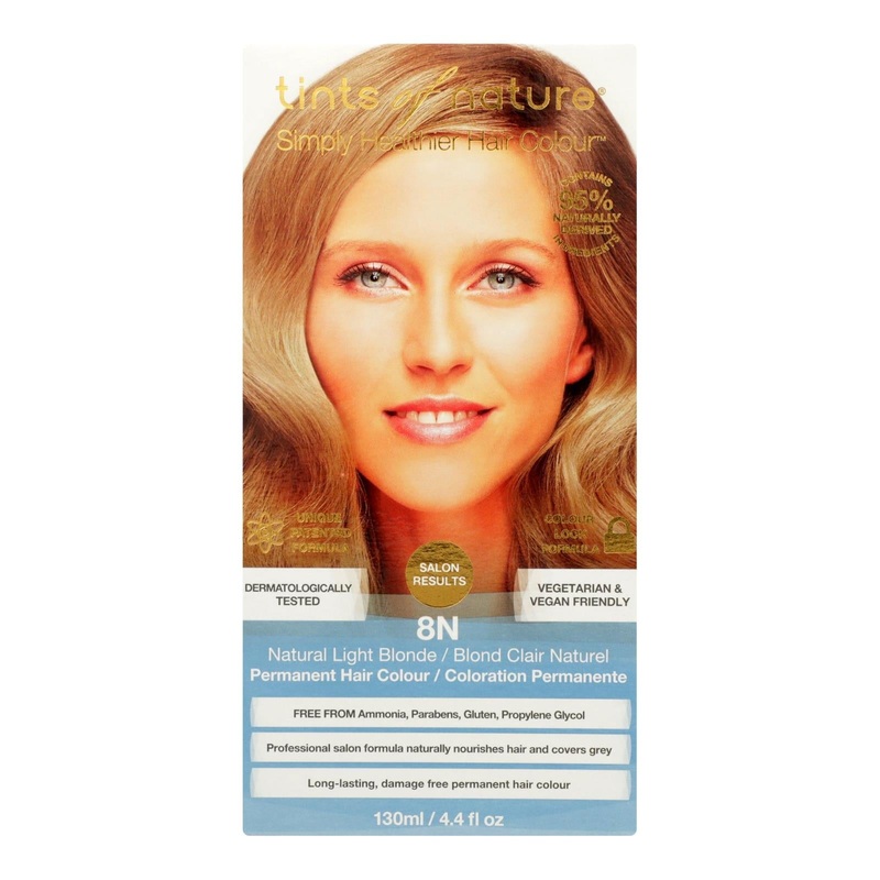 Tints Of Nature 8n Natural Light Blonde Hair Color  -  4.4 fl oz - Pack of 2