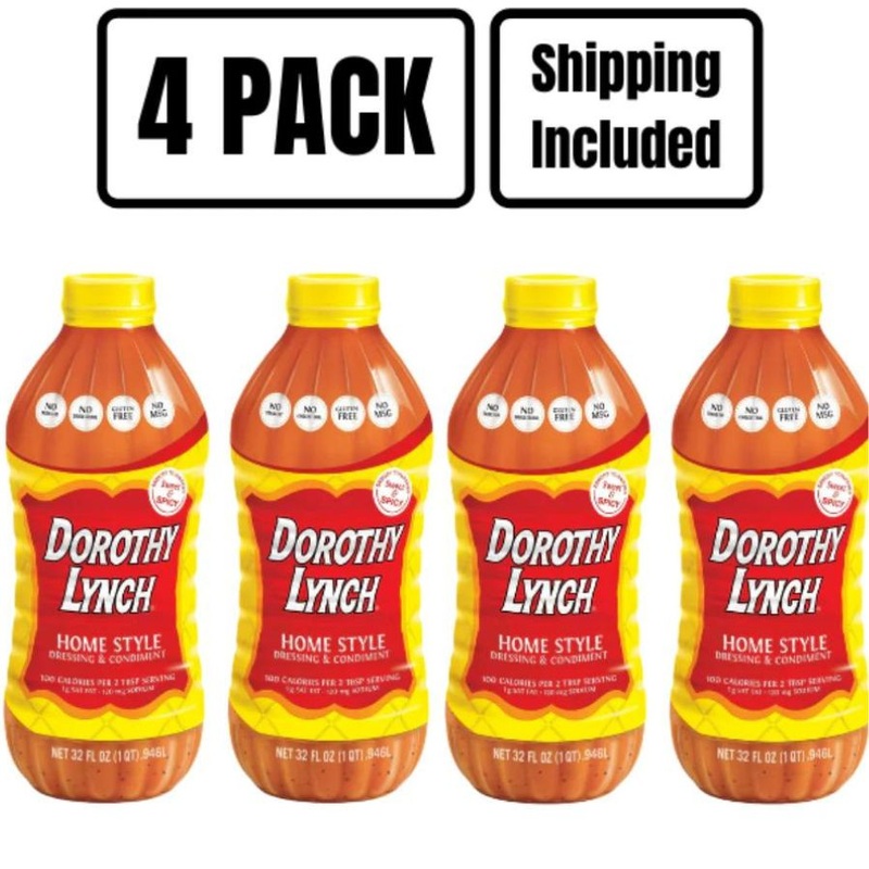 Homestyle Dorothy Lynch Salad Dressing | 32 oz | Pack of 4 | Gluten Free | Shipping Included