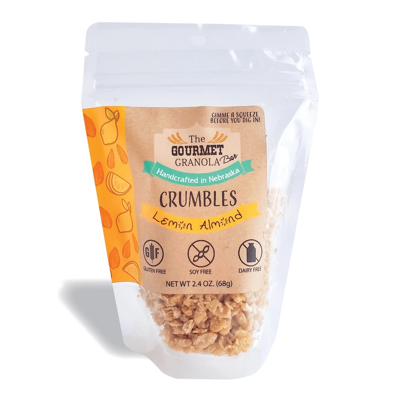 Lemon Almond Crumbles | 2.4 oz | Gluten, Soy, & Dairy Free | The Gourmet Granola