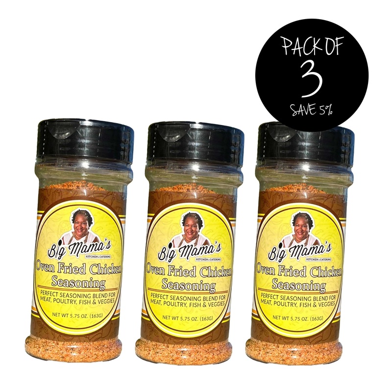 Oven Fried Chicken Seasoning | Pack of 3 | 5.75 oz | Big Mama's Kitchen & Catering