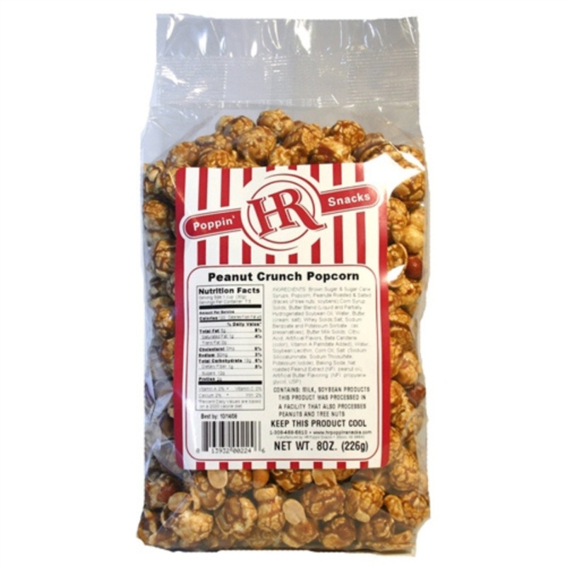 Peanut Crunch Popcorn | 8 oz | HR Poppin' Snacks