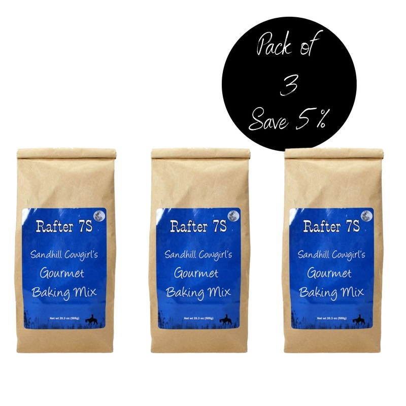Sandhills Cowgirl's Gourmet Baking Mix | 20.3 oz | Pack of 3 | Rafter 7S