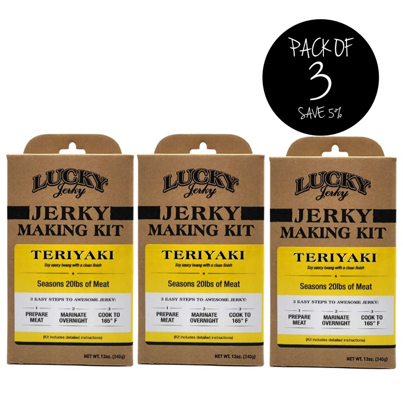 Teriyaki Jerky Making Kit  | 12 oz | Pack of 3 | Nebraska Star Beef
