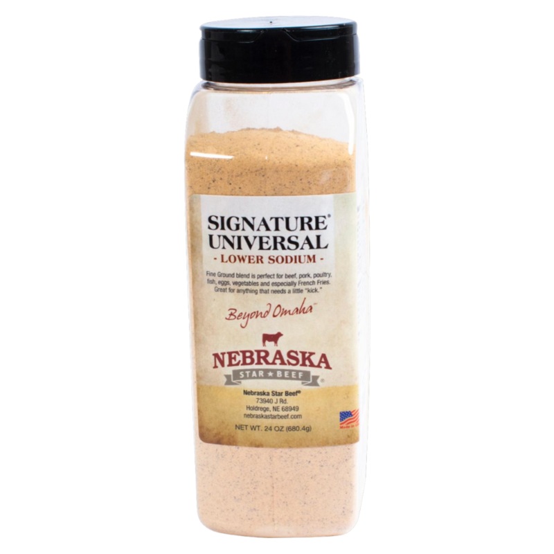 Universal Signature Lower Sodium Seasoning | 24 oz | Nebraska Star Beef
