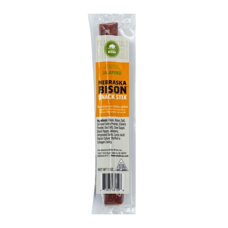 Bison Jalapeno Meat Stick | 1 oz | Nebraska Bison