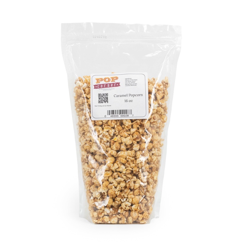 Caramel Popcorn | 16 oz. | Rich, Buttery Caramel | Freshly Popped Popcorn | Made in North Platte, NE | Pop Corner