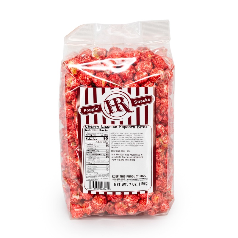 Cherry Licorice Popcorn | 7 oz | HR Poppin' Snacks