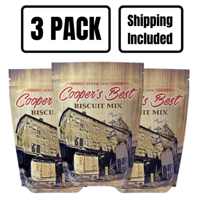 Cooper's Best Biscuit Mix | Pack of 3 | 2.5 lb | Shipping Included | Cooper's Best Flour | CB1008