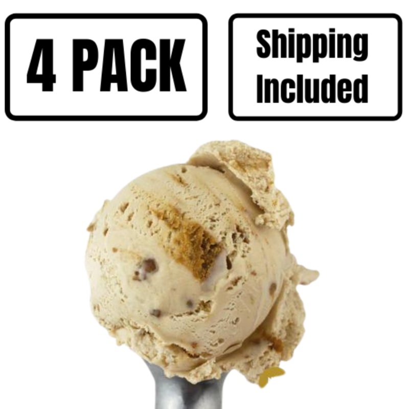 Gingerbread Cheesecake Ice Cream | Pack of 4 | One Pint | Shipping Included | eCreamery