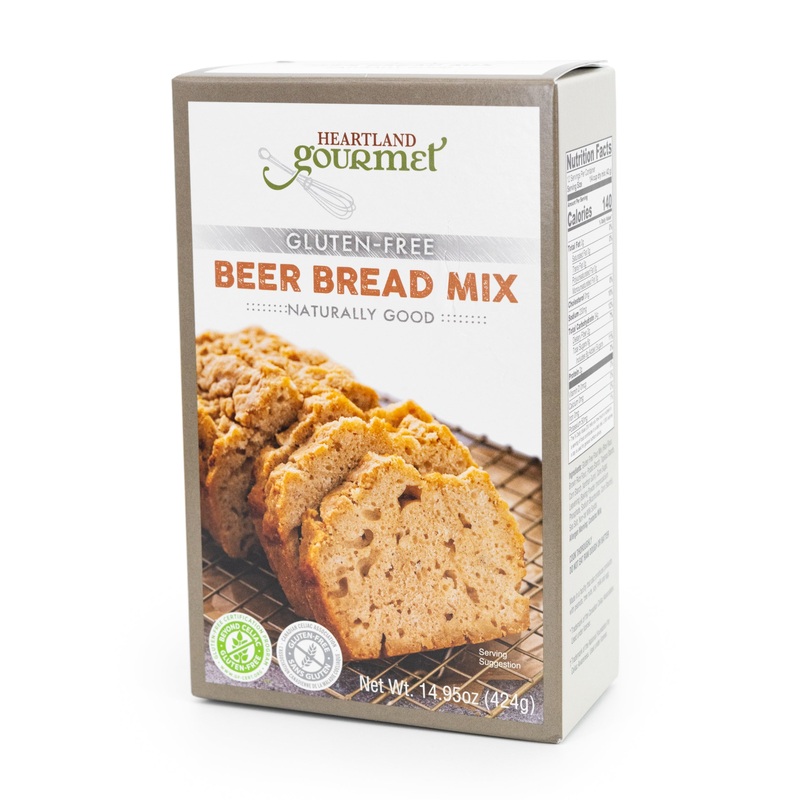 Gluten Free Beer Bread Mix | 16 oz | Heartland Gourmet | 2029