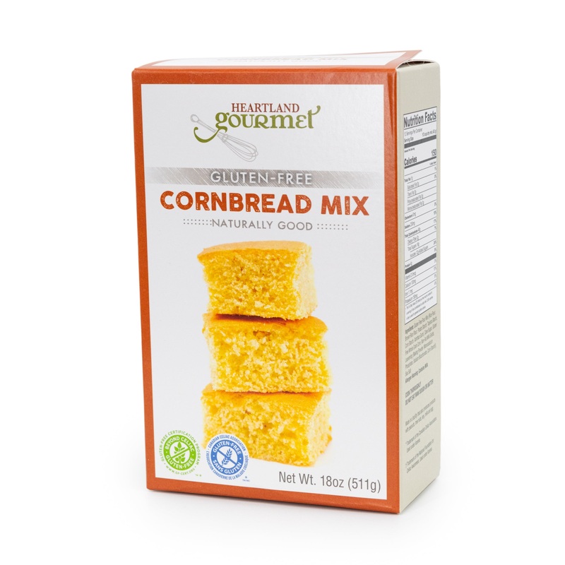 Gluten Free Cornbread Mix  | 18 oz | Heartland Gourmet | 2015