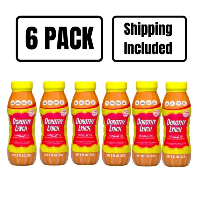 Homestyle Dorothy Lynch Salad Dressing | 8 oz | Pack of 6 | Gluten Free | Shipping Included