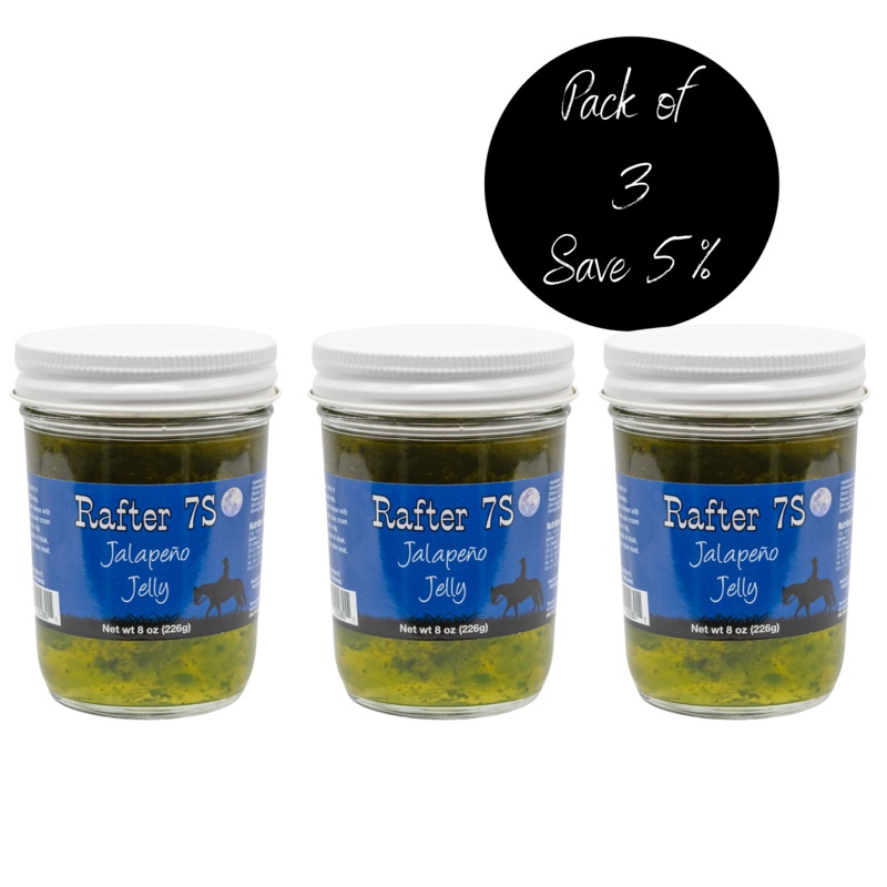 Jalapeno Jelly | 8 oz | Pack of 3 | Rafter 7S