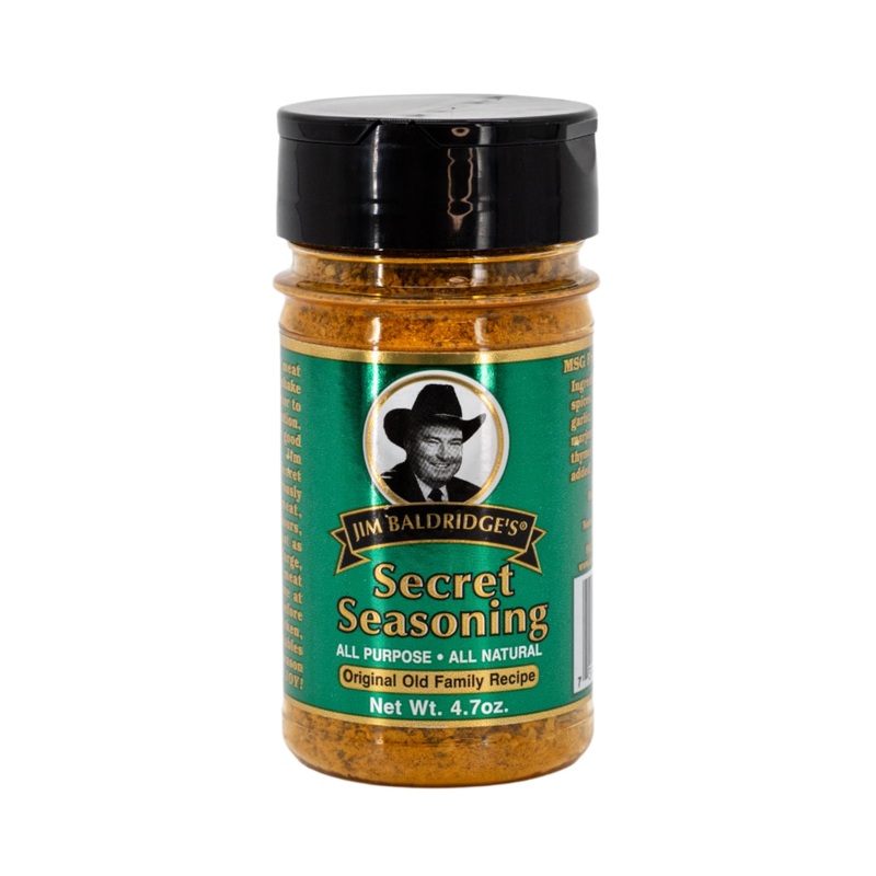 Jim Baldridge Secret Seasoning | 4.7 oz | Gluten Free | Baldridge Food Company