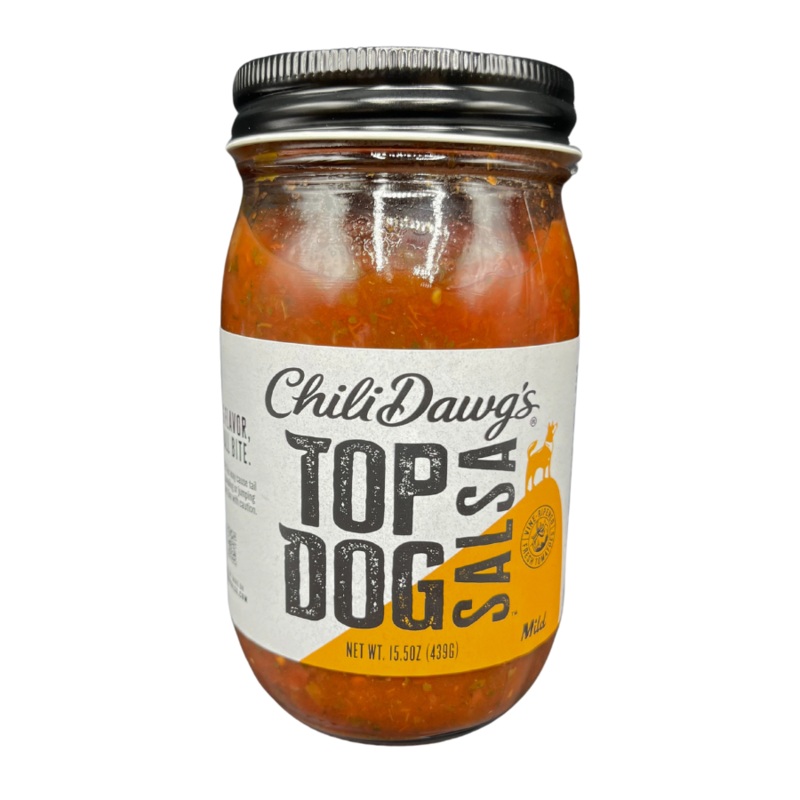 Mild Salsa | Top Dog | 15.5 oz | Chili Dawg's Foods of Fire