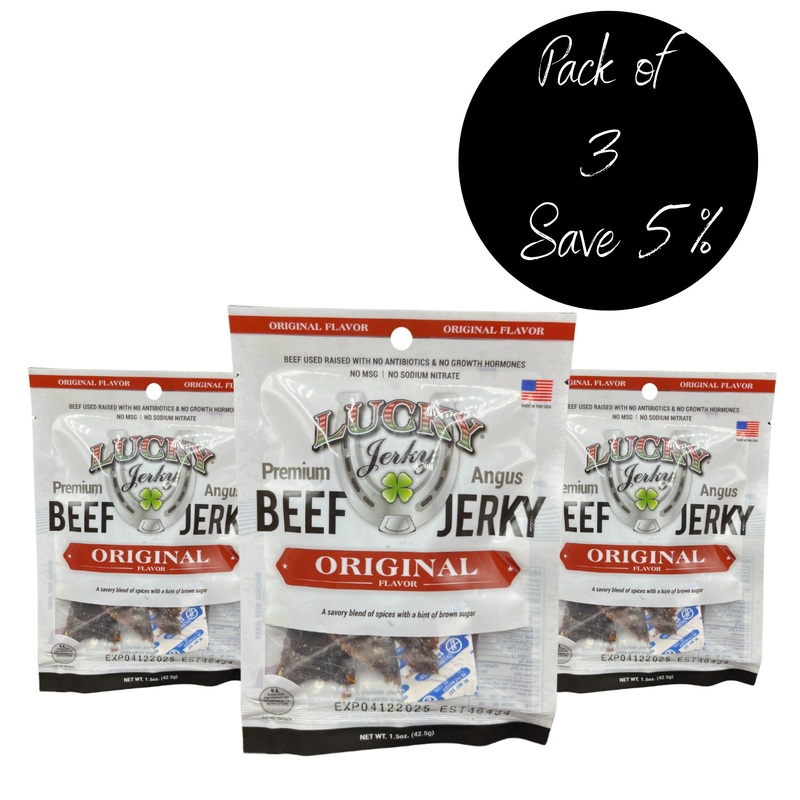 Original Beef Jerky | 1.5 oz | Pack of 3 | Nebraska Star Beef