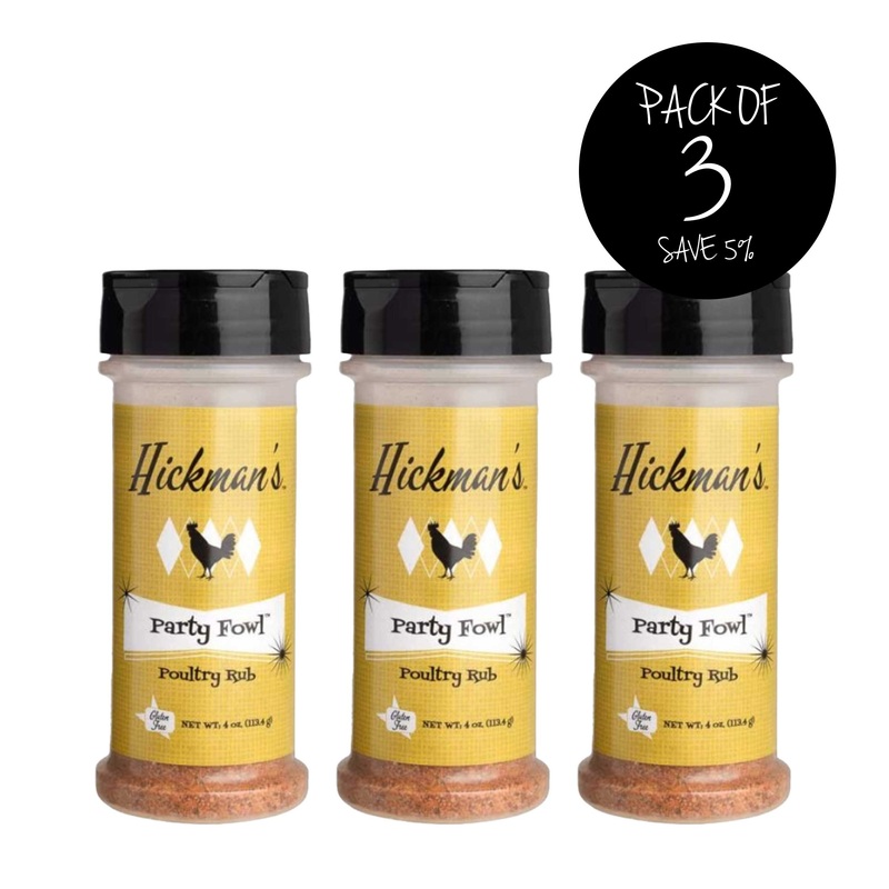 Party Fowl Poultry Rub | Pack of 3 | 4 oz | Gluten Free | Fat Boy Hickman's BBQ