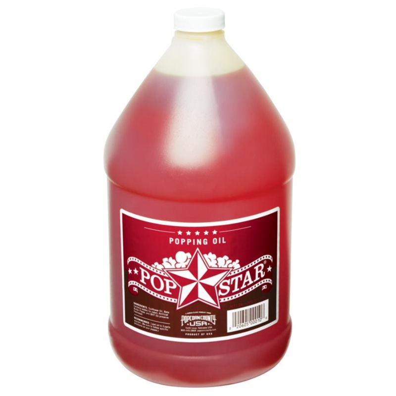 Popcorn Oil | Quart | Popping & Topping Oil | Butter Flavor | Heart Healthy | Light Taste | No Grease | Popcorn County USA | North Loup Valley