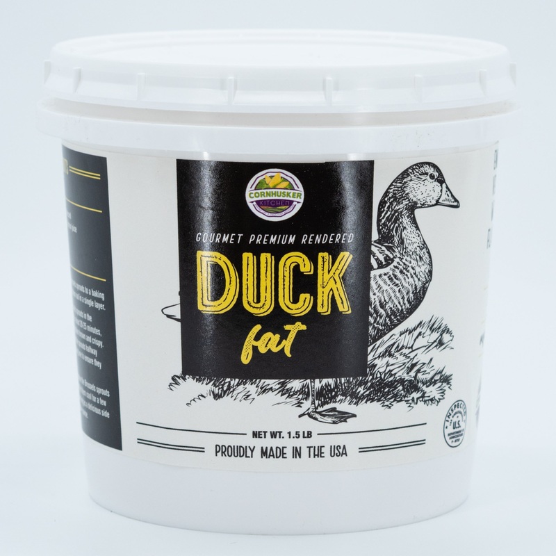 Rendered Duck Fat | 1.5 lb | Gluten Free & Non-GMO | Cornhusker Kitchen