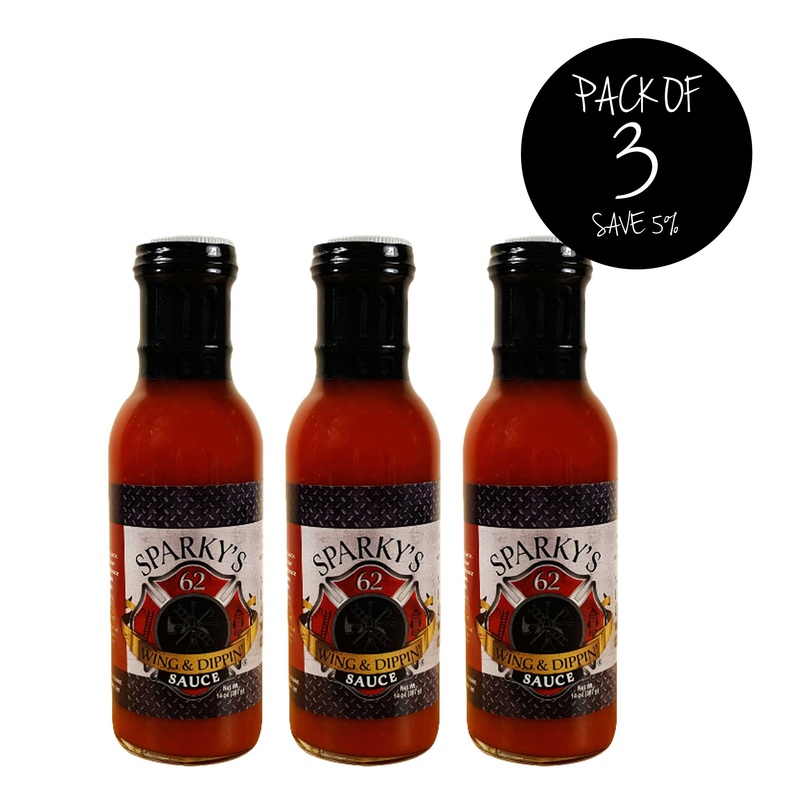 Sparky's Mild Wing & Dippin' Sauce | Pack of 3 | 14 oz | Brenmar