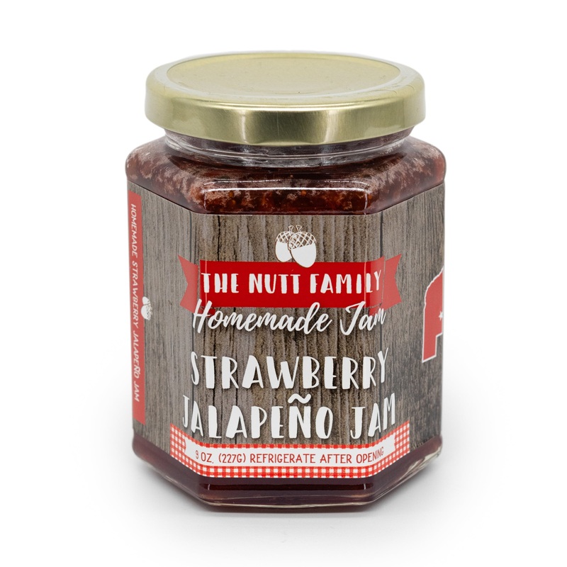 Strawberry Jalapeo Jam | 9 oz | Nutt Family Jams & Jellies