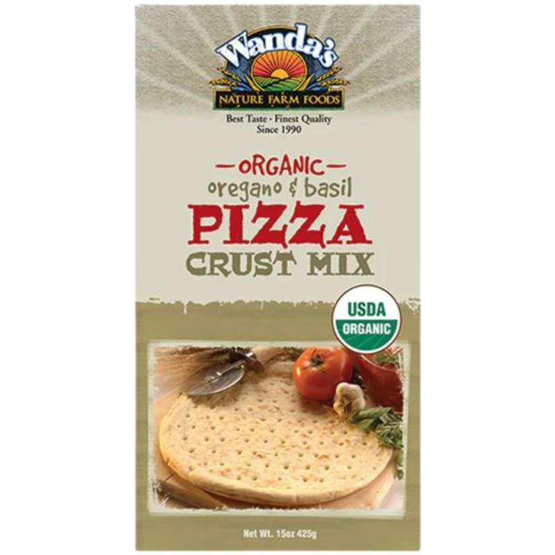 Wanda's Organic Oregano & Basil Pizza Crust Mix | 15 oz | Heartland Gourmet | 1376