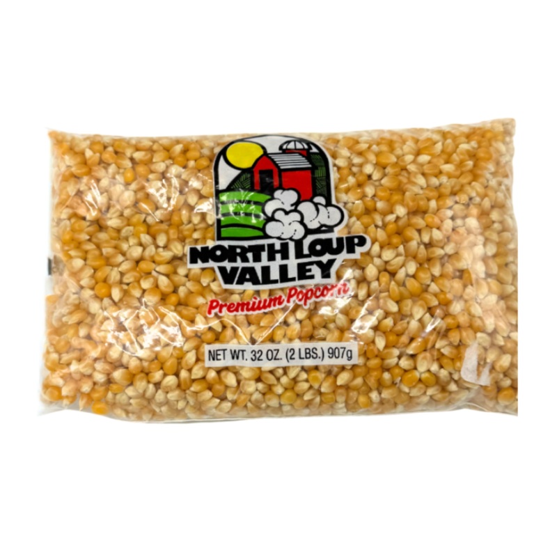 All Natural Yellow Un-Popped Popcorn | Non GMO & Gluten Free Snack | Perfect Movie Night Snack | Popcorn County USA | North Loup Valley | 2 lb bag