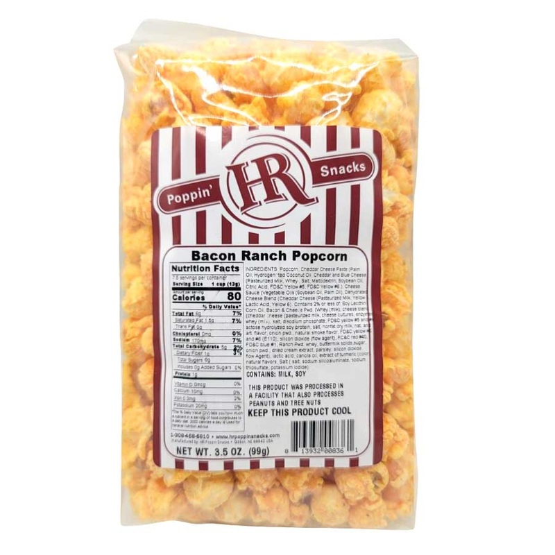 Bacon Ranch Popcorn | 3.5 oz | HR Poppin' Snacks