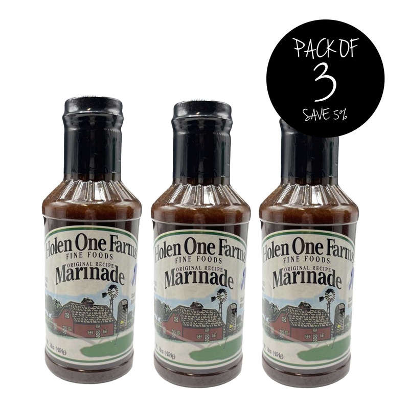 Barbecue Marinade | 16 oz | Pack of 3 | Holen One Farms
