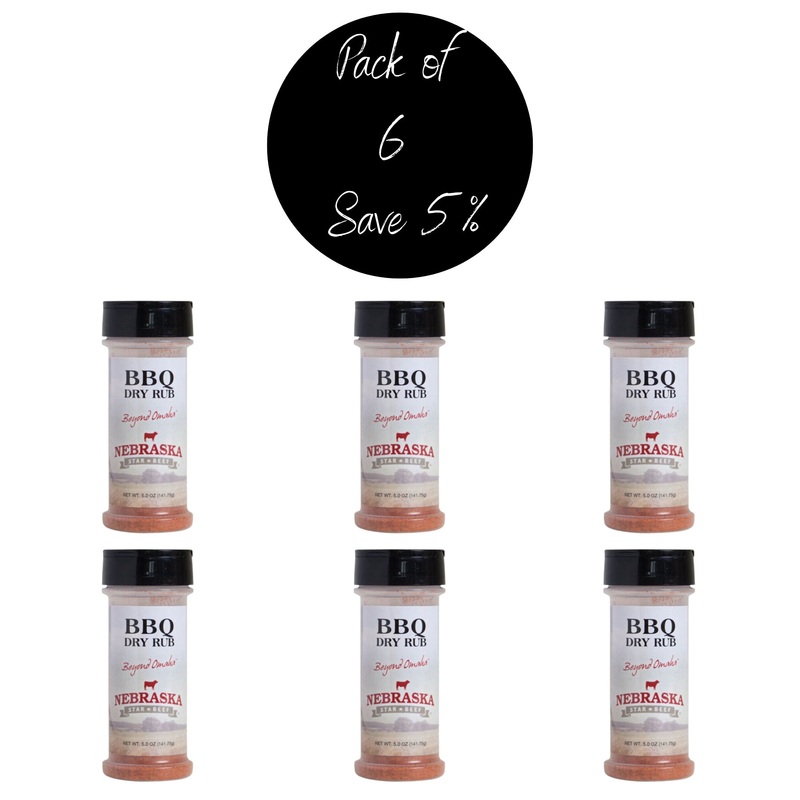 BBQ Dry Rub | 5 oz | Pack of 6 | Nebraska Star Beef