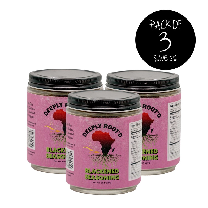 Blackened Seasoning | Pack of 3 | 8 oz | Deeply Root'd