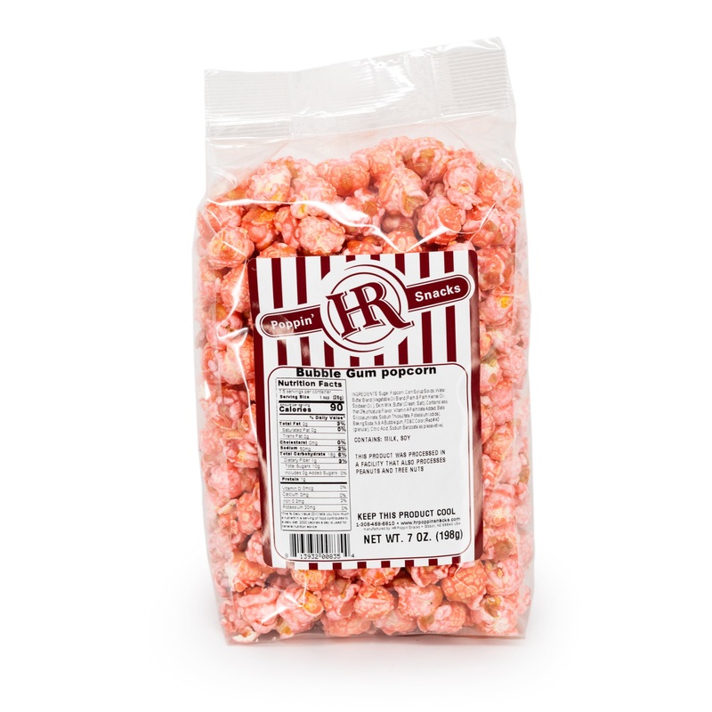Bubble Gum Popcorn | 7 oz | HR Poppin' Snacks