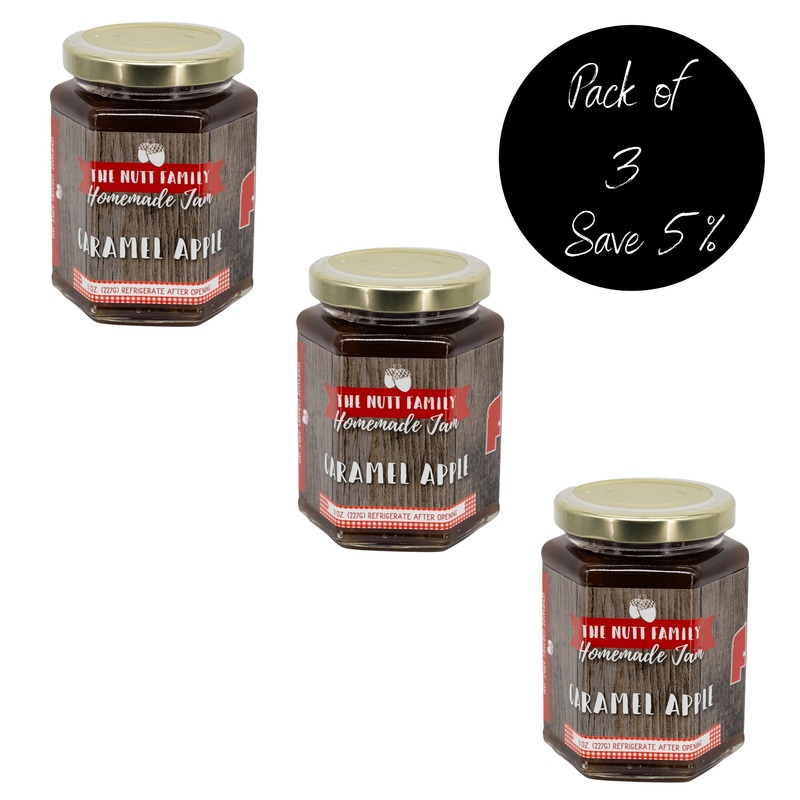 Caramel Apple Jam | 9 oz | Pack of 3 | Nutt Family Jams & Jellies