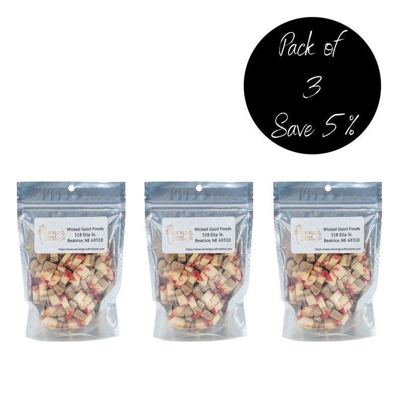Freeze Dried Cheesecake Bites | Pack of 3 | 3 oz | Wicked Good Foods