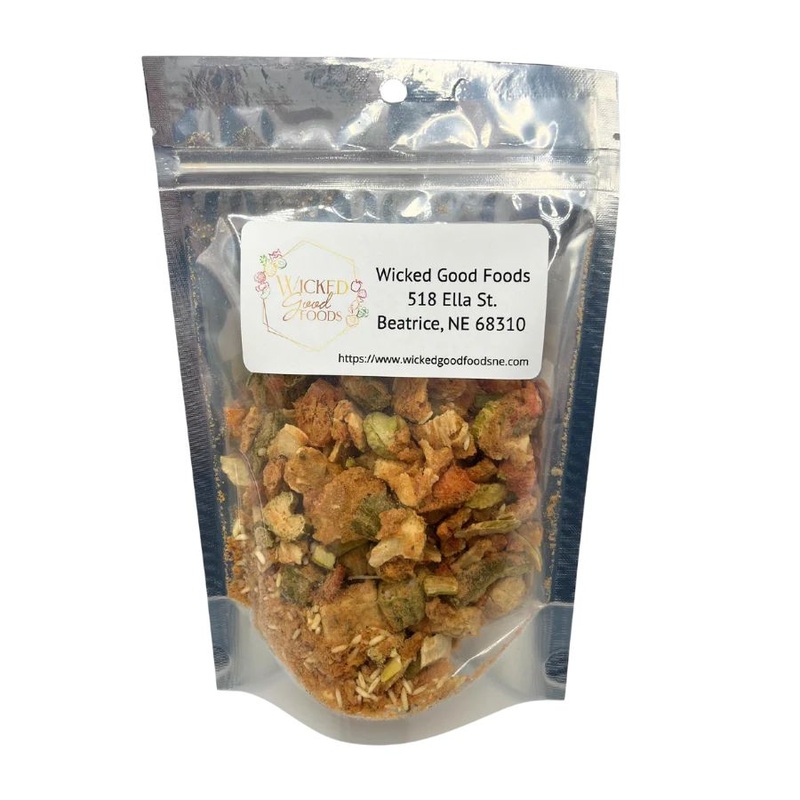 Freeze Dried Chicken Gumbo | 2.55 oz | Wicked Good Foods