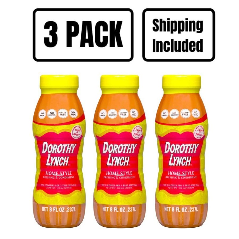Homestyle Dorothy Lynch Salad Dressing | 8 oz | Pack of 3 | Gluten Free | Shipping Included