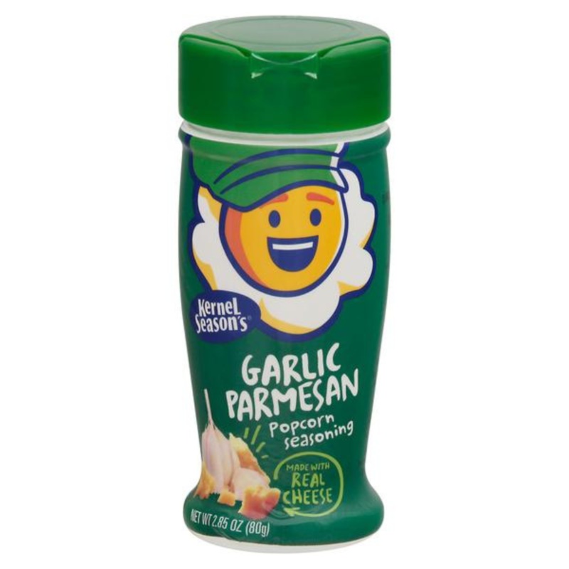 Popcorn Seasoning | Garlic Parmesan | 2.85 oz | Savory Popcorn Powder | Light Snack | Made in North Loup, NE | Popcorn County USA | North Loup Valley