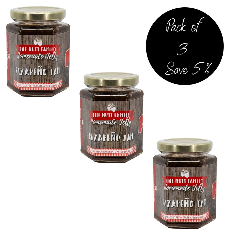 Razapeo Jam | 8 oz | Pack of 3 | Nutt Family Jams & Jellies