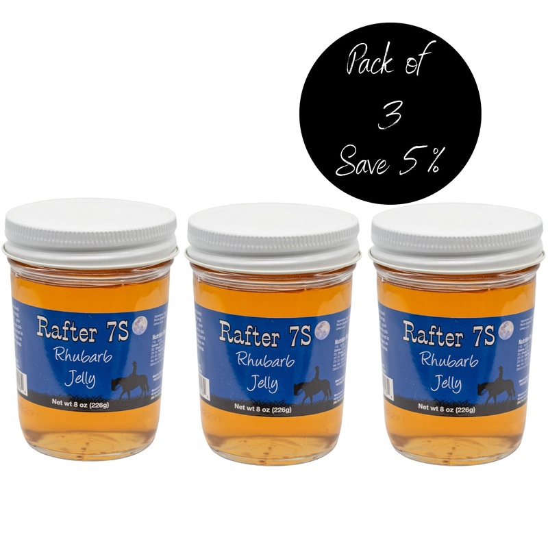 Rhubarb Jelly | 8 oz | Pack of 3 | Rafter 7S