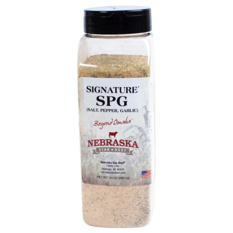 Salt, Pepper, Garlic Seasoning | 24 oz | Nebraska Star Beef