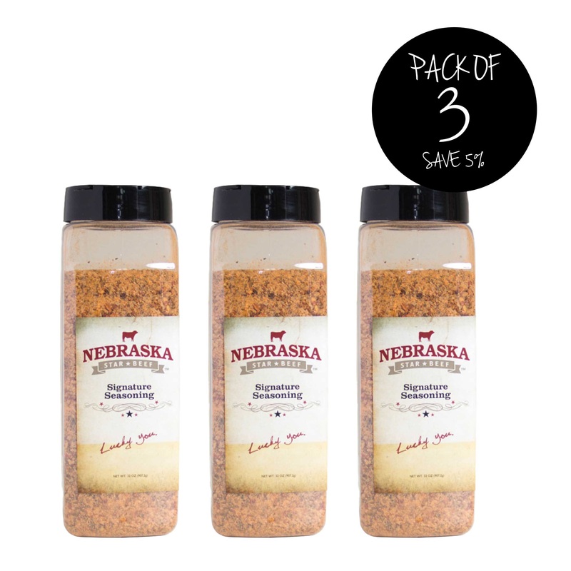 Signature Steak Seasoning | 32 oz | Pack of 3 | Nebraska Star Beef