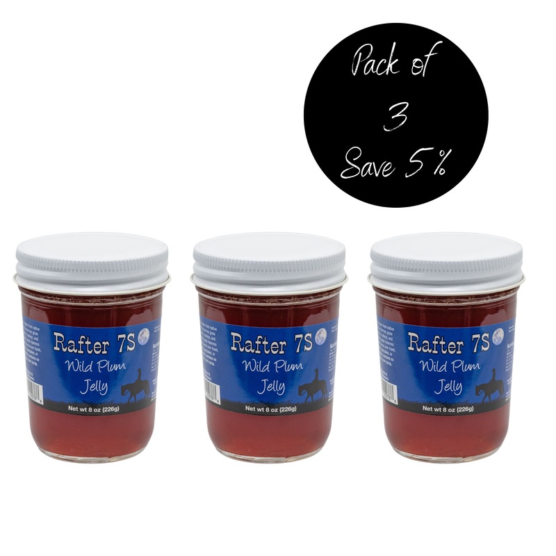 Wild Plum Jelly | 8 oz | Pack of 3 | Rafter 7S