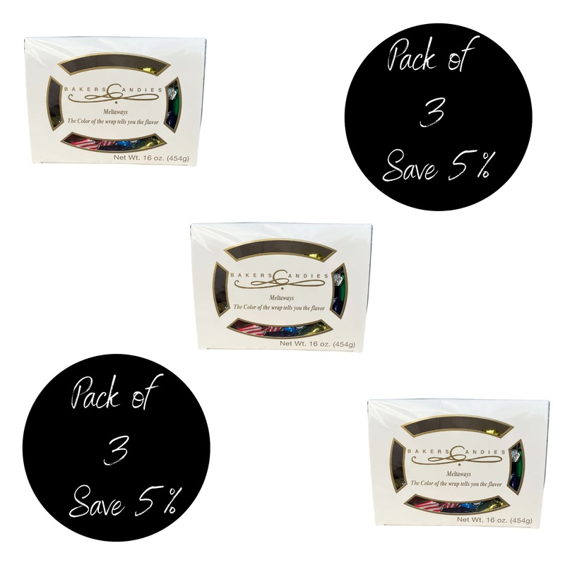 Assorted Chocolate Meltaways | Pack of 3 | 16 oz | Baker's Candies